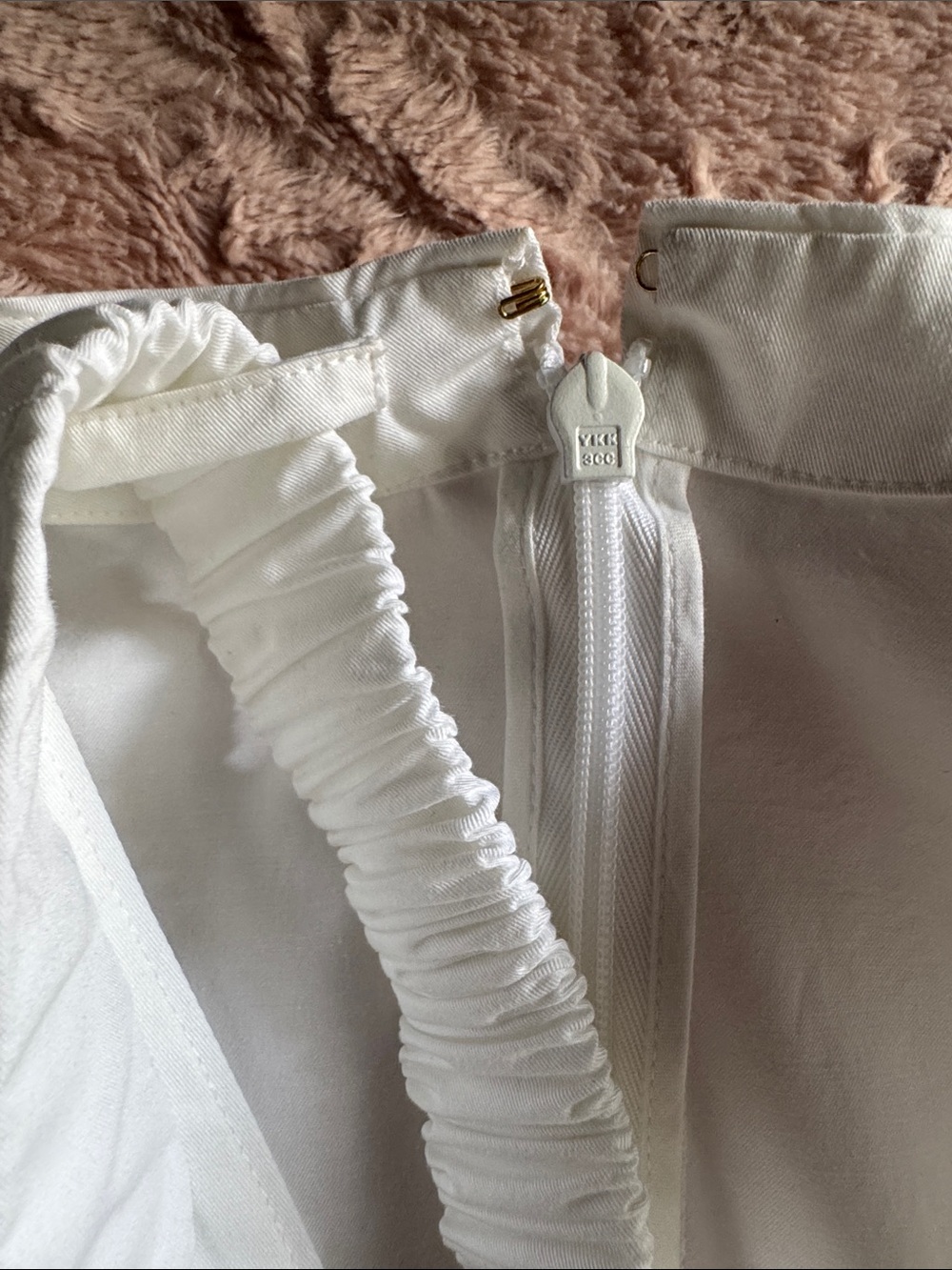 Tory Burch White V-Neck Midi Dress with Back Zip - Picture 15 of 16